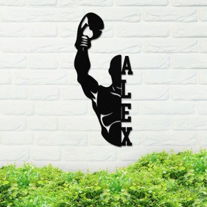 Metal Kid&#39;s Name Sign, Boxing Metal Sign, Custom Sports Metal Sign, Metal Name Sign, Boxing Sign, Custom Name Sign, Personalized Gift