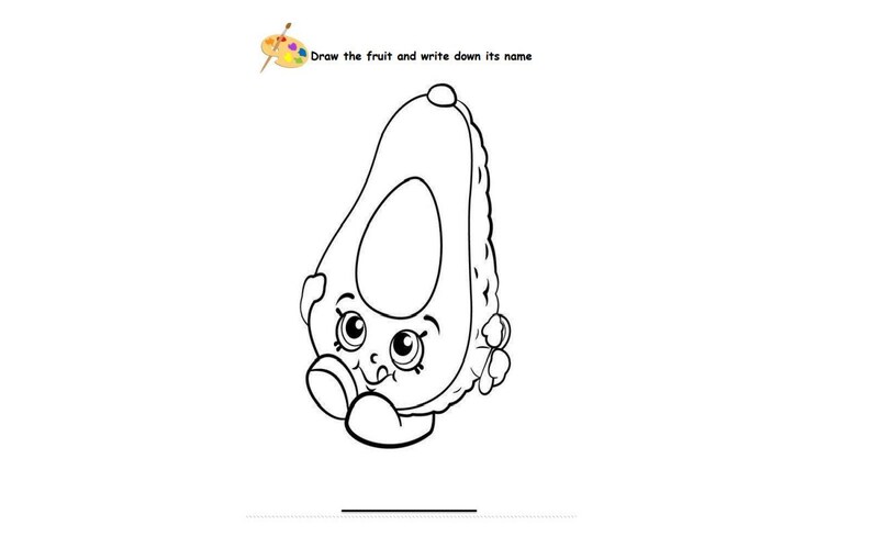 Coloring Fruit Pages PDF - 10 Pages -