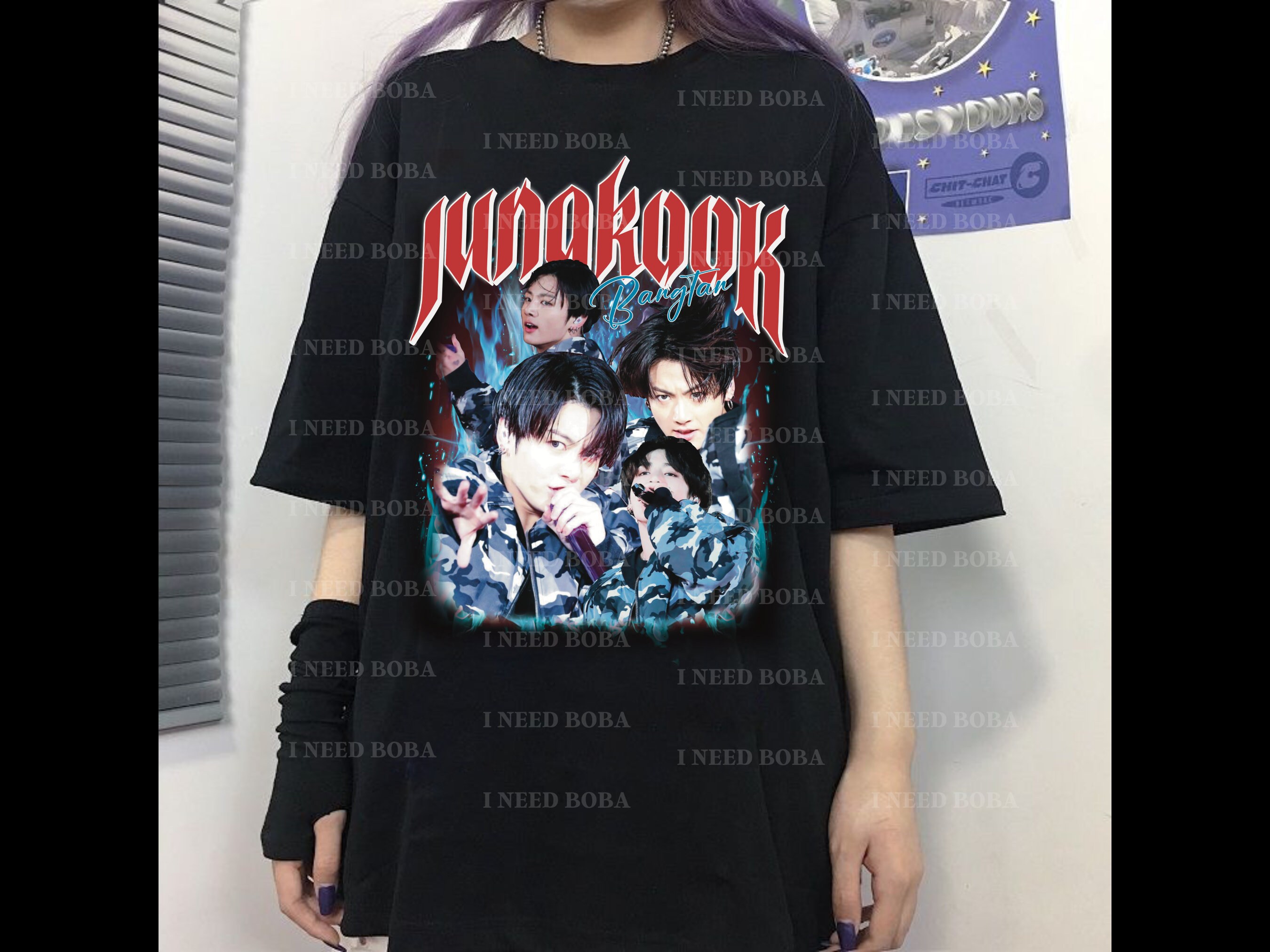 Discover Camiseta Jeon Jungkook BTS KPop Merch para Hombre Mujer