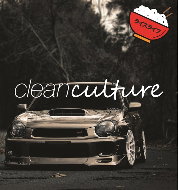 Clean Culture Car Decal /JDM / Car Sticker / Tiktok / Vinyl Sticker / Import  / Domestic/ Funny / Cup Sticker / Smooth Surface Sticker - Etsy