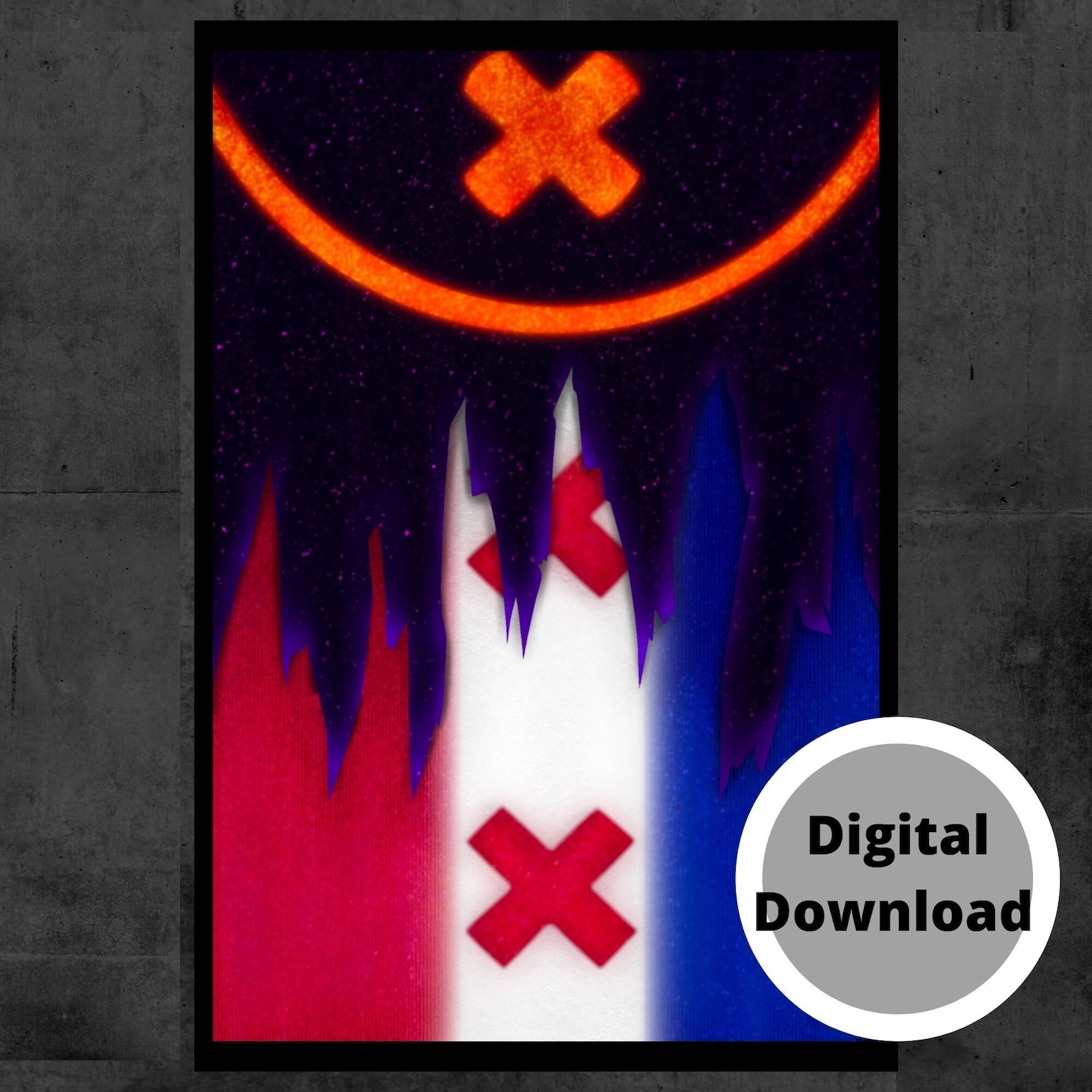 Dsmp LManberg Flag Manberg LManberg Wall Art. Dsmp Etsy México