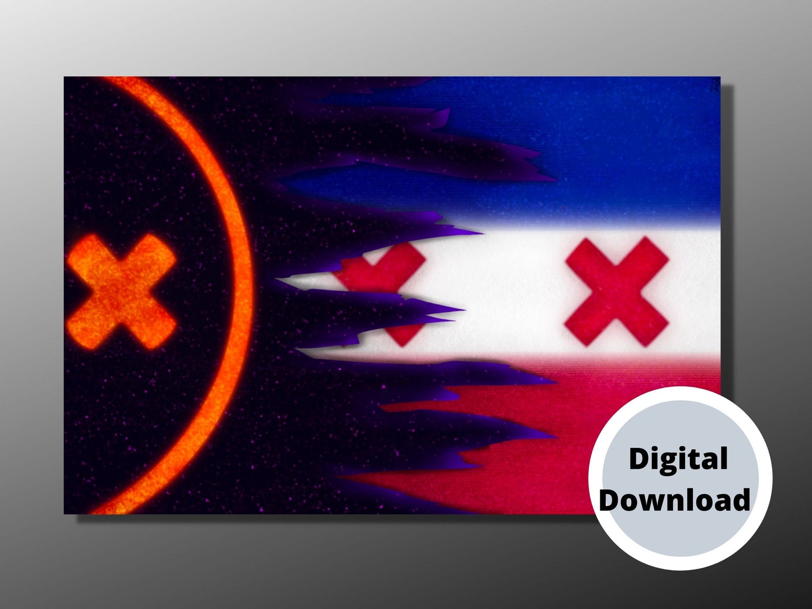 Dsmp LManberg Flag Manberg LManberg Wall Art. Dsmp Etsy México