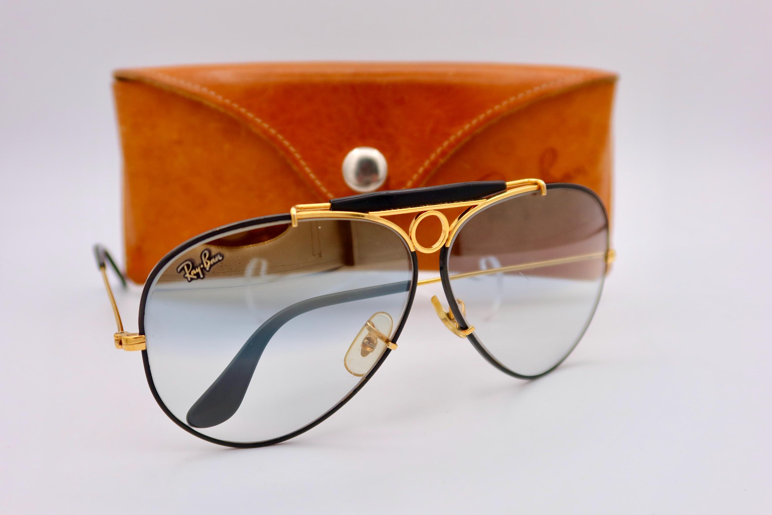 Ray-ban B&L Precious Metals 24K Gold and Black Shooter 62mm