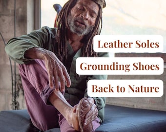 Native Barefoot Shoes | Leather Soles for Grounding | Ethnic | Sustainble and Comfortable | Handmade by Earth Sole