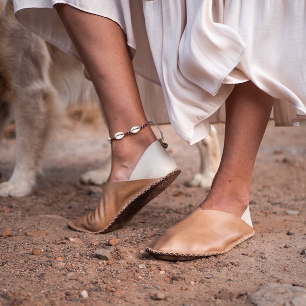 Zapatos descalzos para mujer de Earth Sole / Calzado de puesta a tierra hecho a mano / Cuero descalzo / Regalo auténtico / Zapato de puesta a tierra