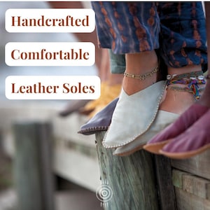 Elegant Leather Barefoot Shoes for Women |  True Barefoot Feel  |  Handmade & Comfortable  |  Leather Sole for Grounding  | Earth Sole