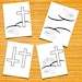 Easter Cross Handprint Craft, and Coloring Page to Match. - Etsy