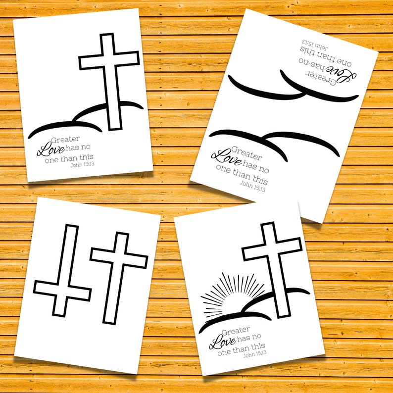 Easter Cross Handprint Craft, and Coloring Page to Match. - Etsy