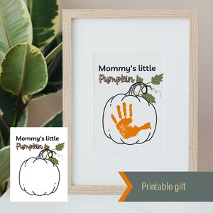 Piccola impronta di zucca ricordo della mamma