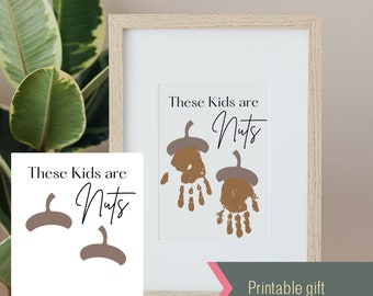 These kids are nuts handprint keepsake