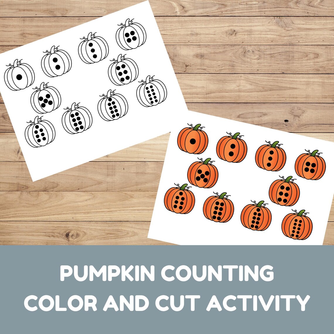 Pumpkin Counting Activity Printable - Etsy
