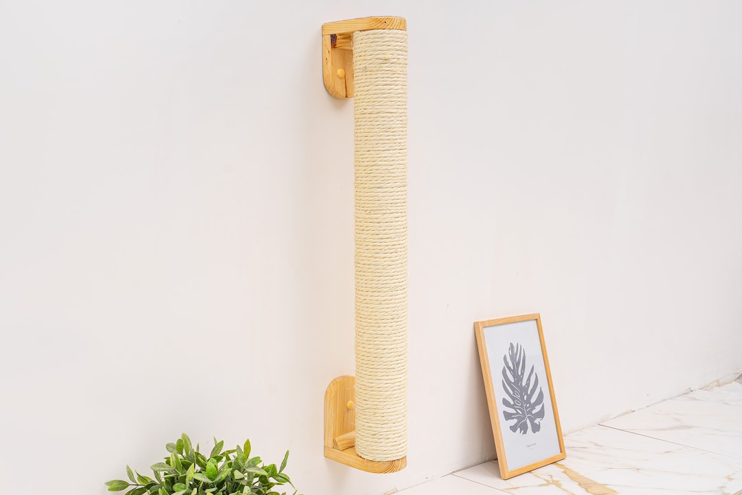 Cat Scratcher, Wall Mounted Cat Tree, Activity Pole, Handmade Cat