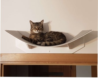 Cat Wall Hammock, Wooden Cat Bed, Cat Bed, Pet hammock, Cat perch bed, Pet sleeping bed