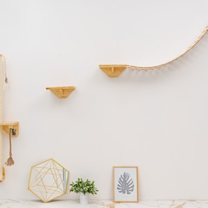 Cat Shelves for Climbing, Cat Wall Furniture, Cat Tower, Cat Shelf, Cat scratching post, Cat play furniture, Cat Sisal Scratching Post