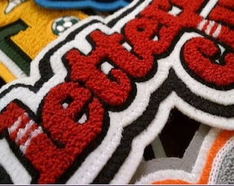 Custom Embroidered Chenille Patch: Personalized Iron-on Applique