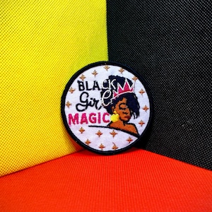 Black Girl Magic Embroidered Patch, Iron on Ideal for Caps And Shirts