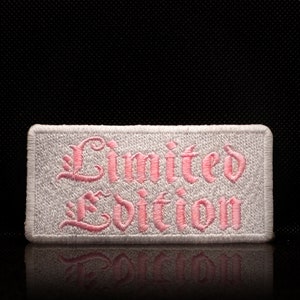 Limited Edition Embroidered Patch, Iron on Ideal for Caps And Shirts