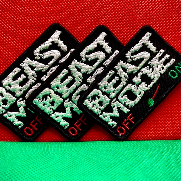Beast Mode Patch Unleash Power with Iron-On Embroidery Patches for Intense Style  Size 3X1.5,Standard Patches