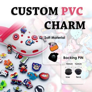 Custom 3D Rubber Shoe Charms: Made To Order