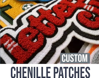 Custom Embroidered Chenille Patch: Personalized Iron-On Applique