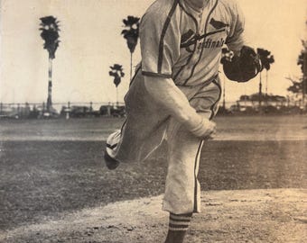 Framed 1946 LIFE Magazine Cover ‘’Cardinals Pitcher’’ Vintage St. Louis Cardinals Baseball Collectible Decor
