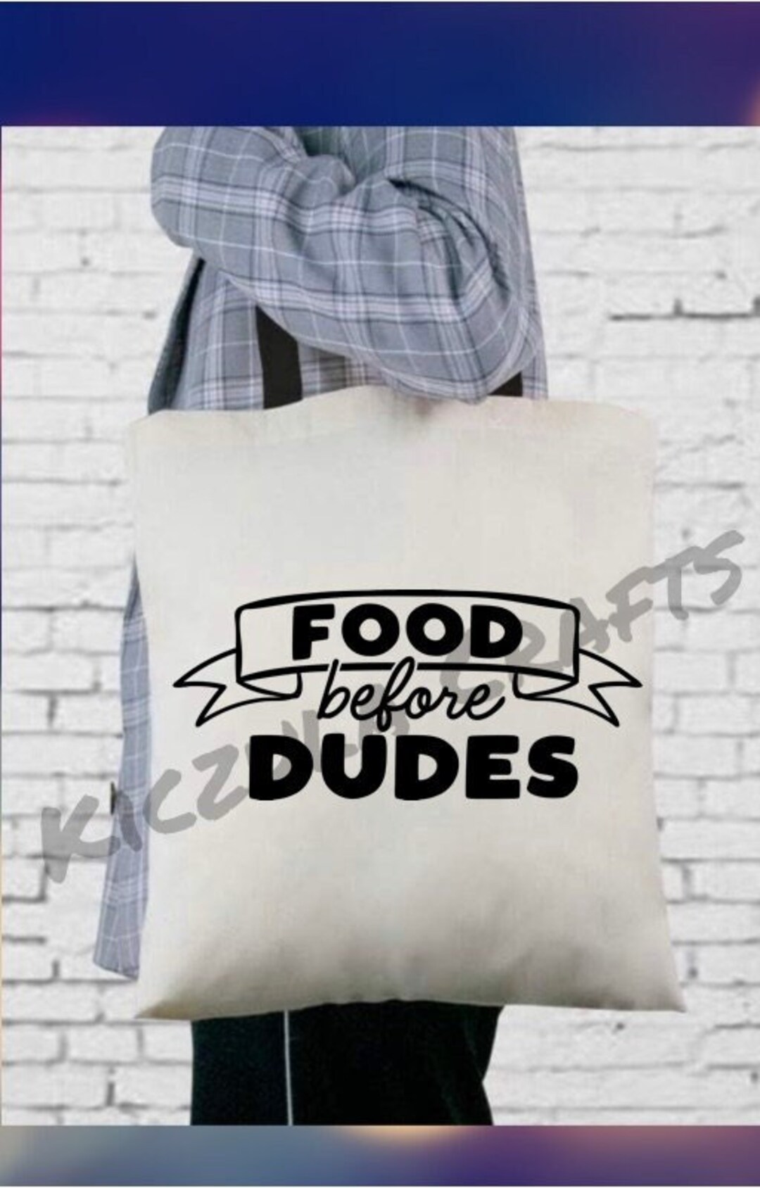 Cute Tote Bag Food Before Dudes Funny Tote Bag Quotes - Etsy