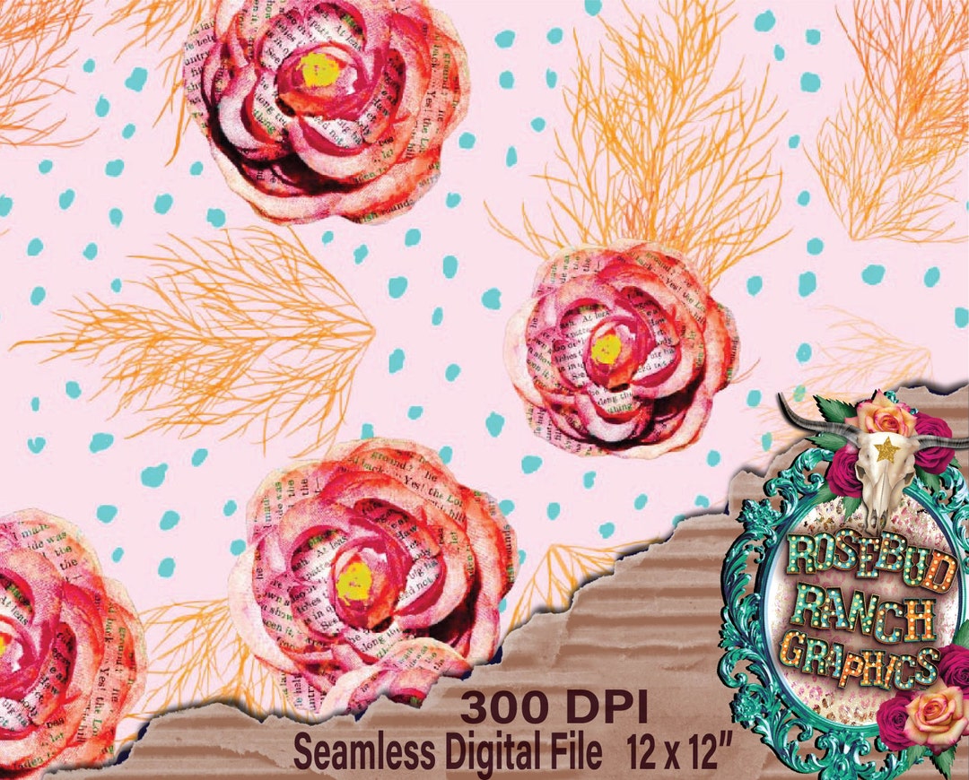 Floral Seamless Pattern Digital Download - Etsy
