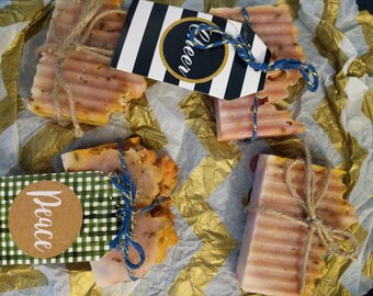 Handmade super-fatted soap with essential oils