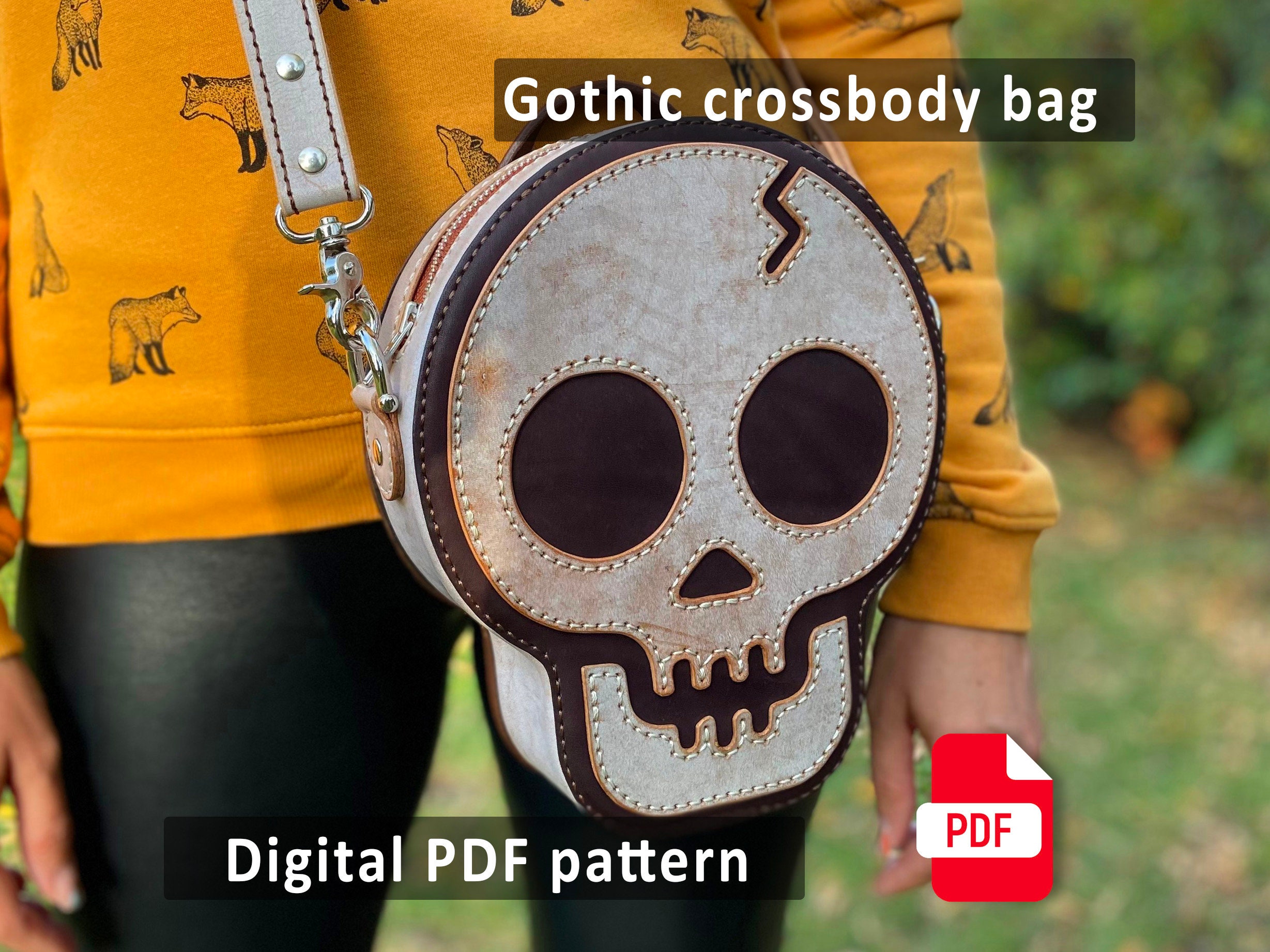 Dark Skull Graphic Crochet Bag, Halloween Theme Knitted Tote Bag, Vintage  Gothic Ghost Shoulder Bag - Temu Germany