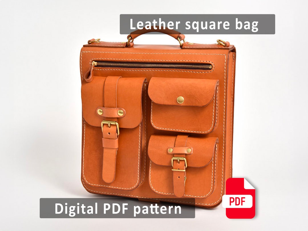 Messenger Bag Laptop Backpack Leather Bag Pattern Etsy