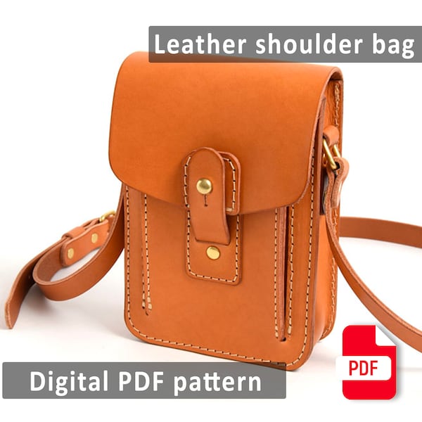 Small messenger bag Pattern - Shoulder bag pattern - Crossbody Bag pattern - PDF Download