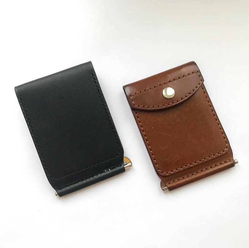 Front Pocket Wallet Money Clip for Men Leather Wallet Pattern Etsy