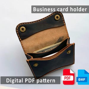 Patrón de billetera de cuero para múltiples tarjetas y efectivo (PDF imprimible + plantilla DXF) Billetera hecha a mano para artesanos de nivel intermedio.