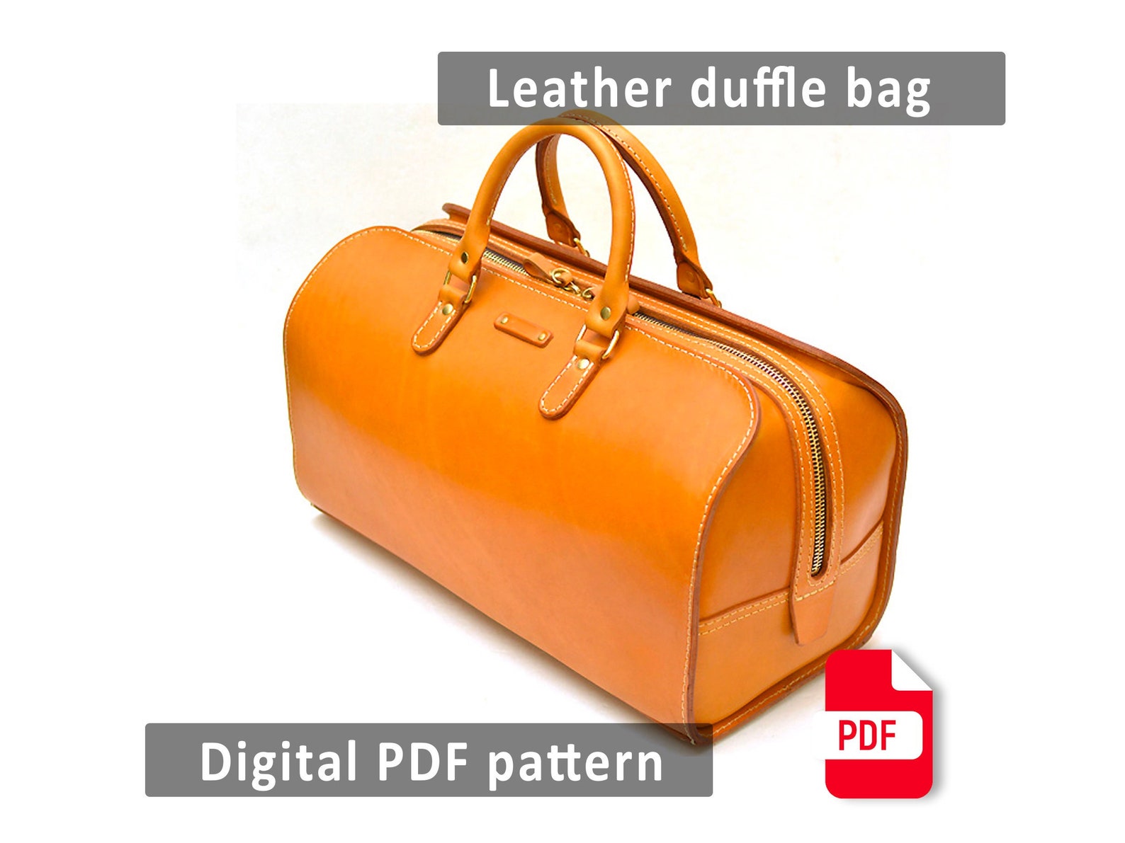 Duffle Bag Pattern Weekender Bag Pattern PDF Download Etsy
