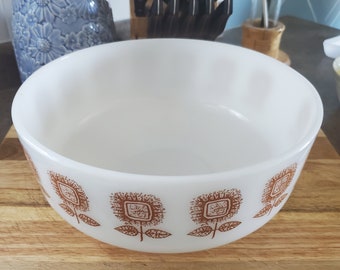 Vintage Heat Proof Federal Glass Co Mixing Bowl