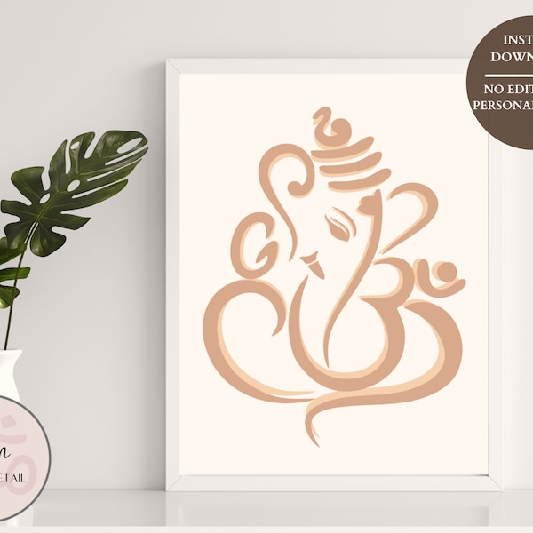 Modern Ganesha Art Etsy