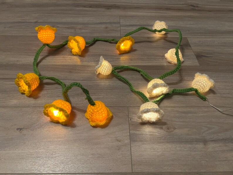 Fairy Lights Crochet Fairy Lights Flower Fairy Lights Etsy