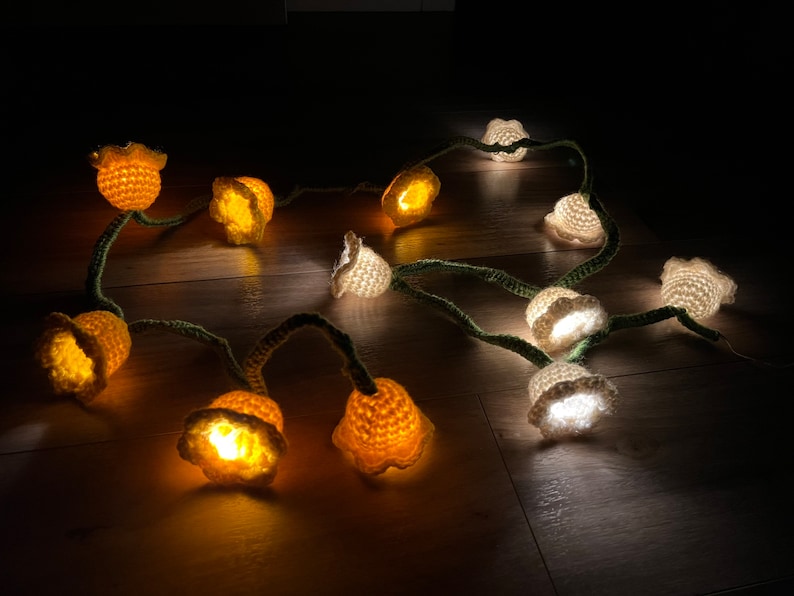 Fairy Lights Crochet Fairy Lights Flower Fairy Lights Etsy