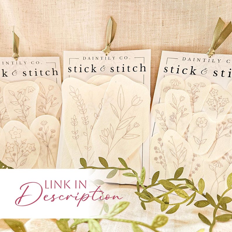 Floral Stick and Stitch Hand Embroidery Patterns; Wildflower Printable ...