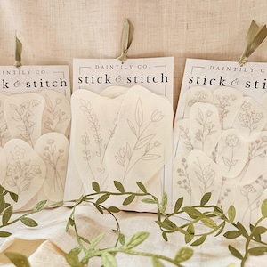 Floral Stick & Stitch: Large, Medium, and Mini