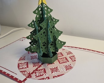 Carte pop-up d’arbre de Noël