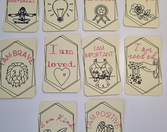 Positive Affirmation cards