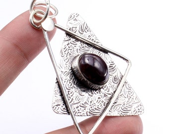 Black Onyx Gemstone 92.5 Sterling Silver Black Onyx Pendant Jewelry Gift for mother gift for her Women Gift Jewelry, USA 479