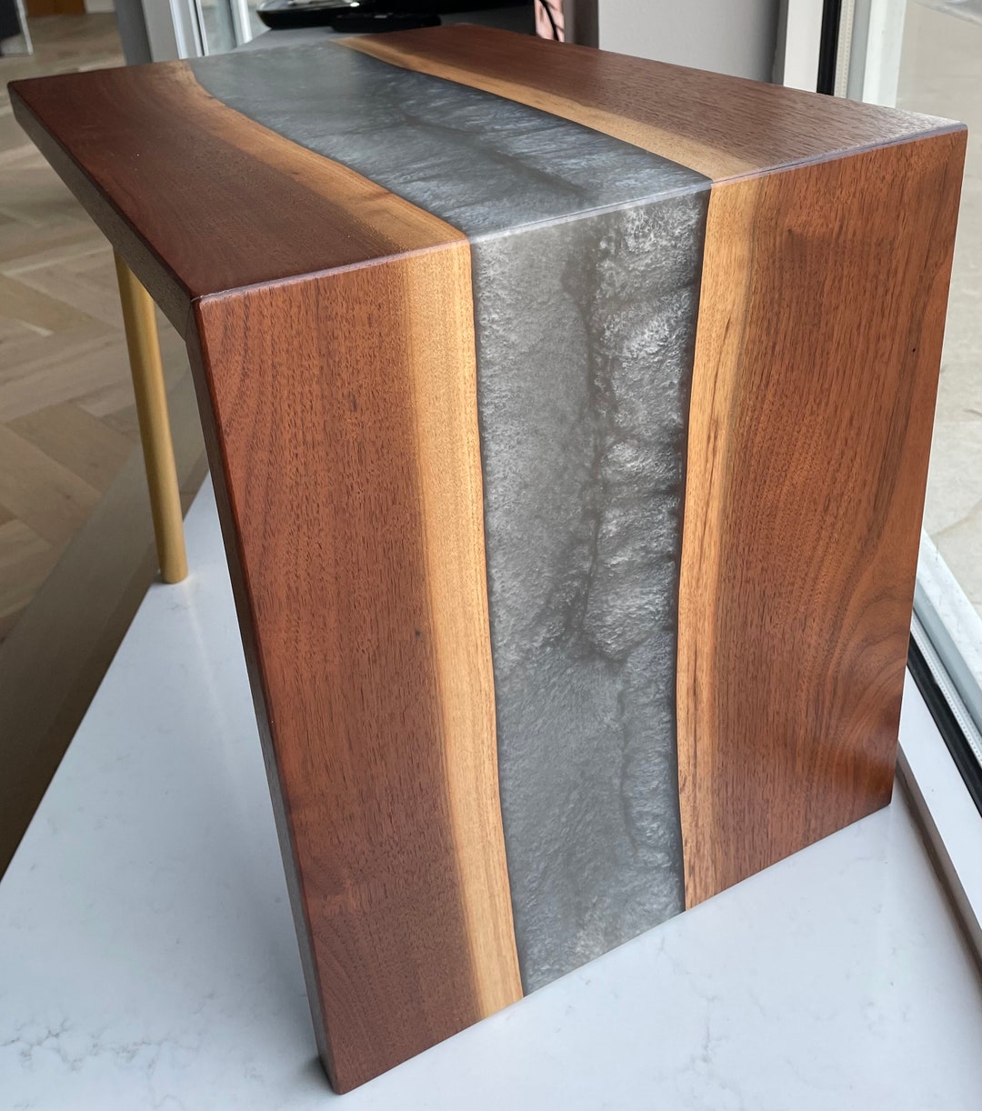 Epoxy End Table Etsy
