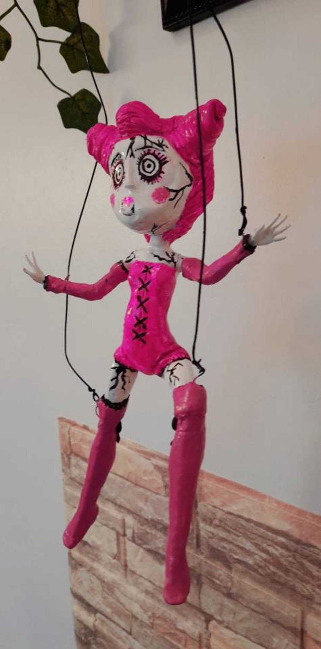 Creepy Puppet Doll Wall Hanging Gothic Ornament Etsy