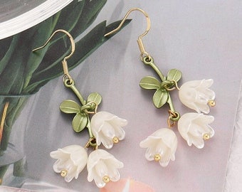 Lily of the Valley White Bellflower Trumpet Flower Faux Pearl - Etsy