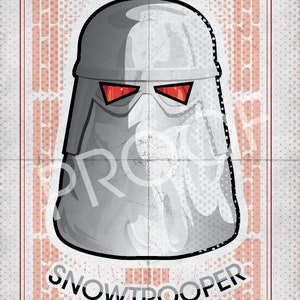 SNOWTROOPER  8x12 Poster - Star Wars The Empire Strikes Back - 1980 - Vintage Style Poster