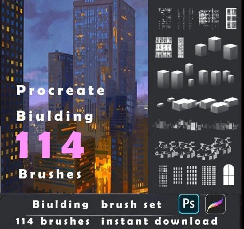 free procreate city brushes