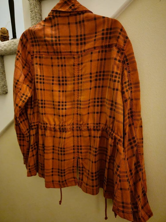 Burnt orange and brown plaid BKE jacket. Size XL.… - image 2