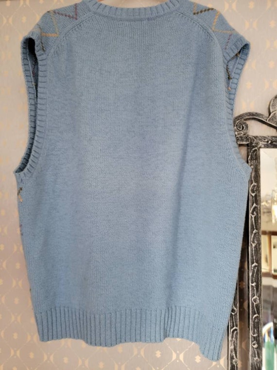 Vintage Austin Reed sweater vest. Cotton wool ble… - image 5
